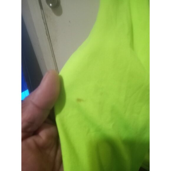 Under Armour Quarter 1/4 Zip Pullover Mens Large L Neon Green Golf Sweatshirt - Picture 2 of 11